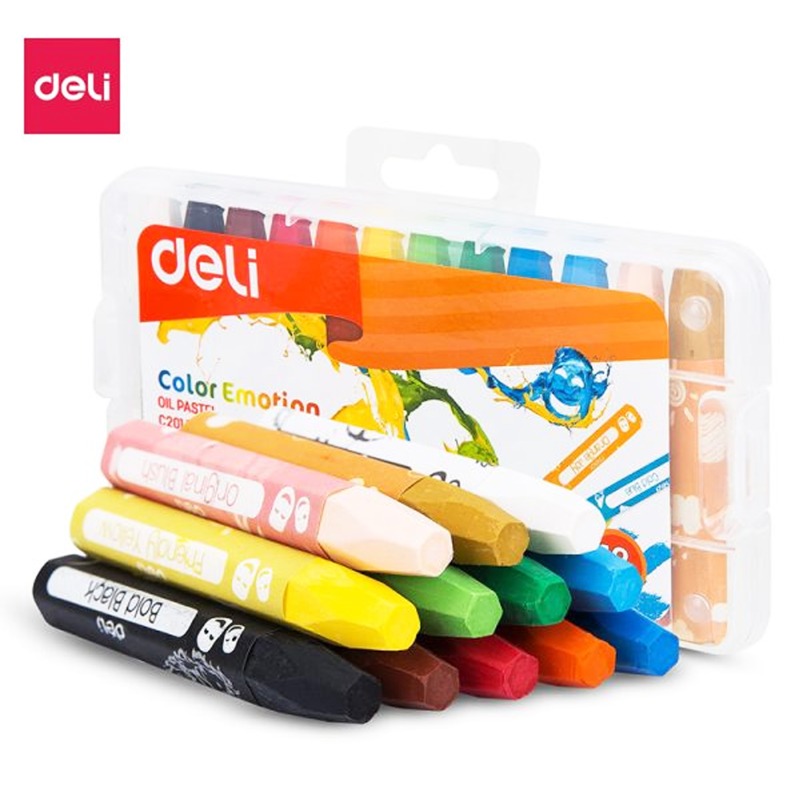 Deli Color Kids Oil Pastel C-20104 ( 12 Color)