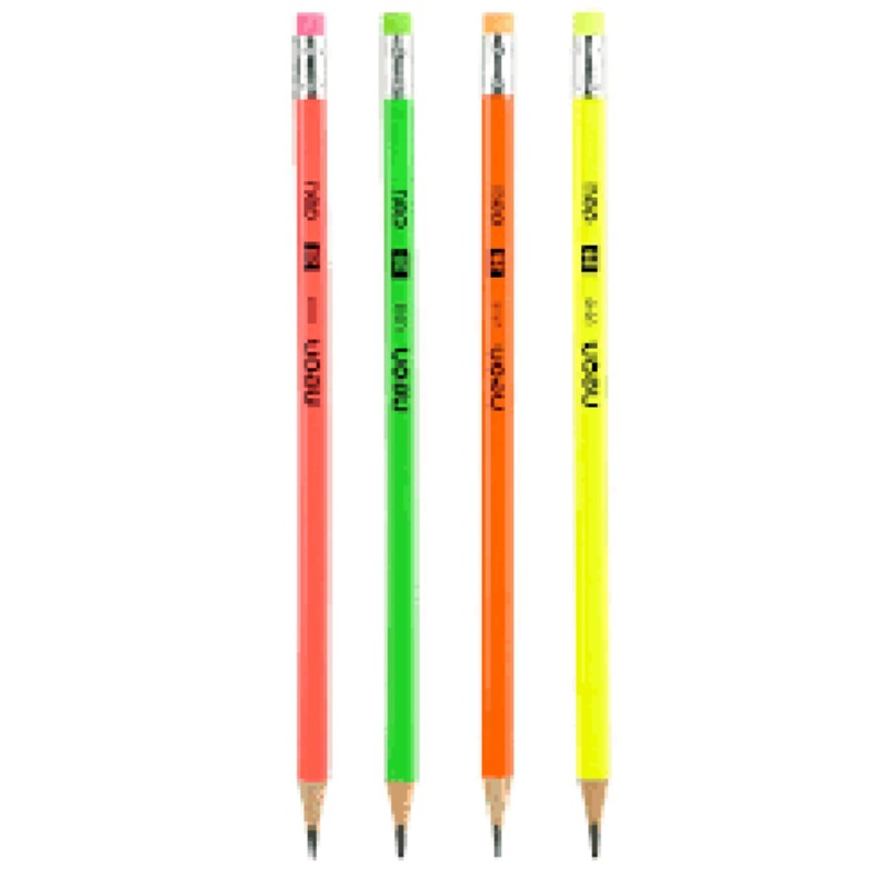 Deli Neon Graphite Pencil U-51806 2B pcs