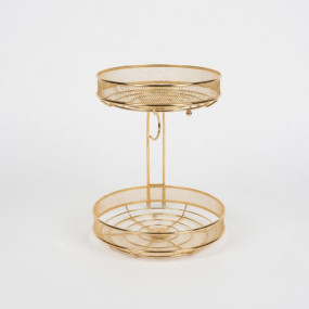 Emay Metal Fruit Basket Golden Color 2 Layer YM114...