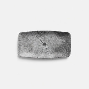 Rectangular grey tray - 24CM