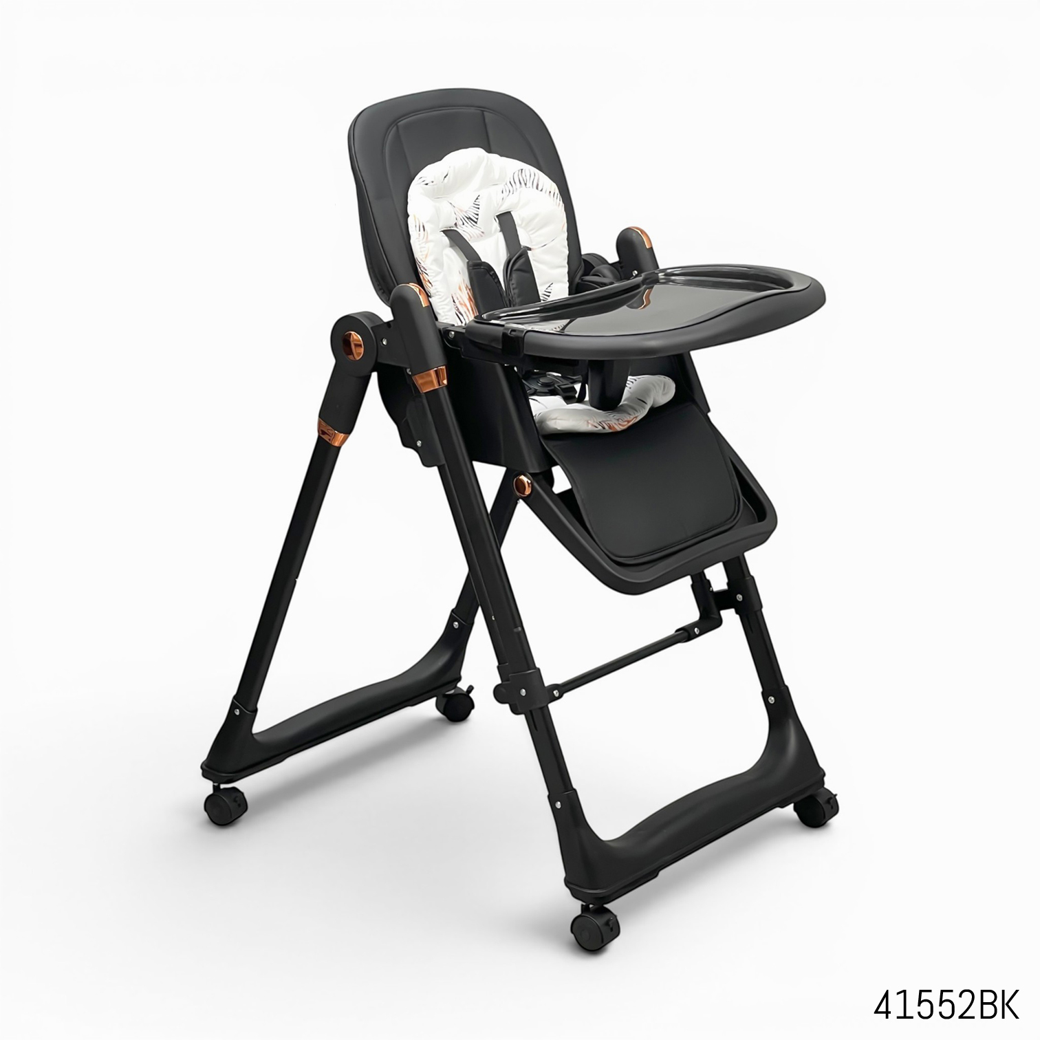 8136 Premium Baby Swing Feeding High Chair, Reclining & Height Adjustable (China)