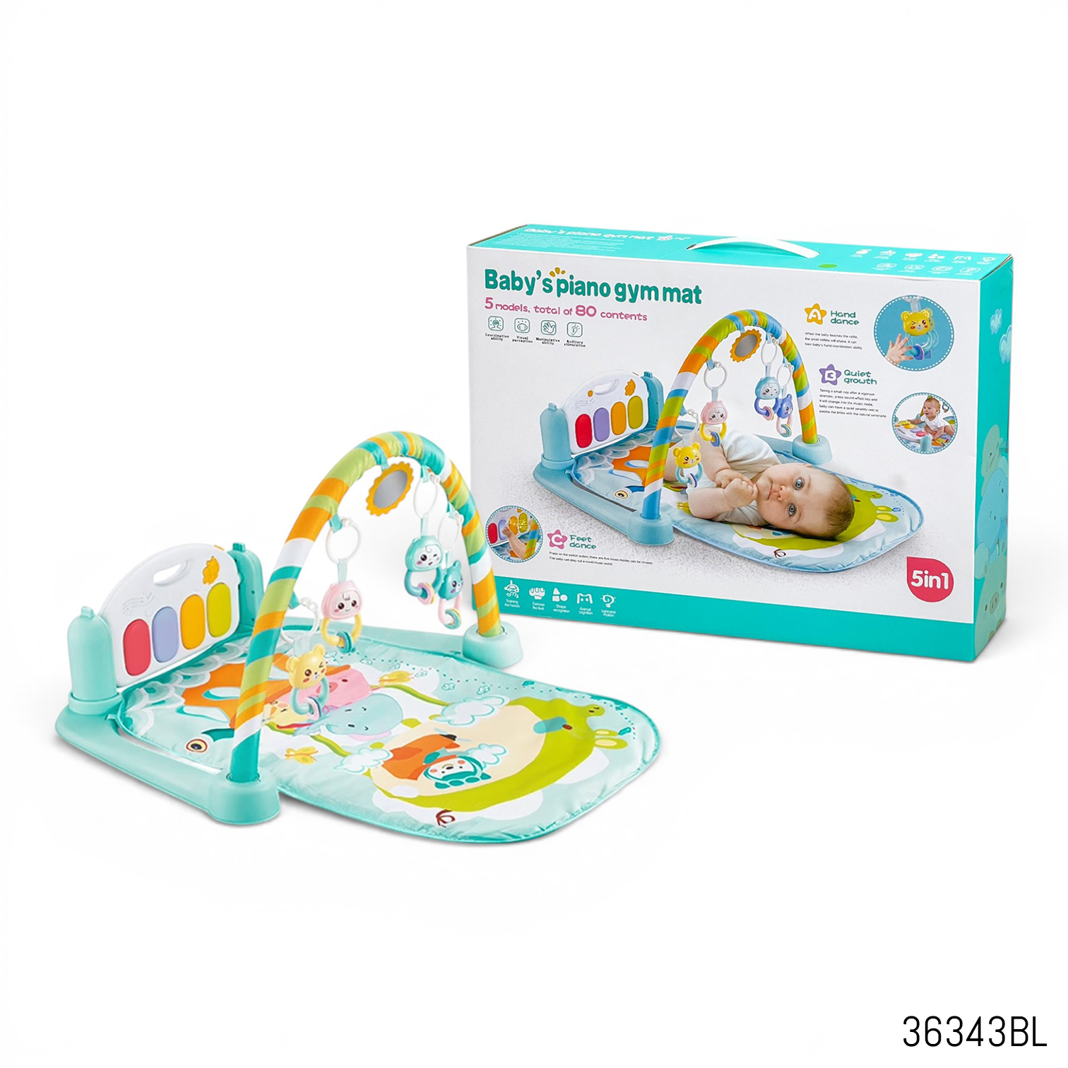 Baby's Piano Gym Play Mat — Large