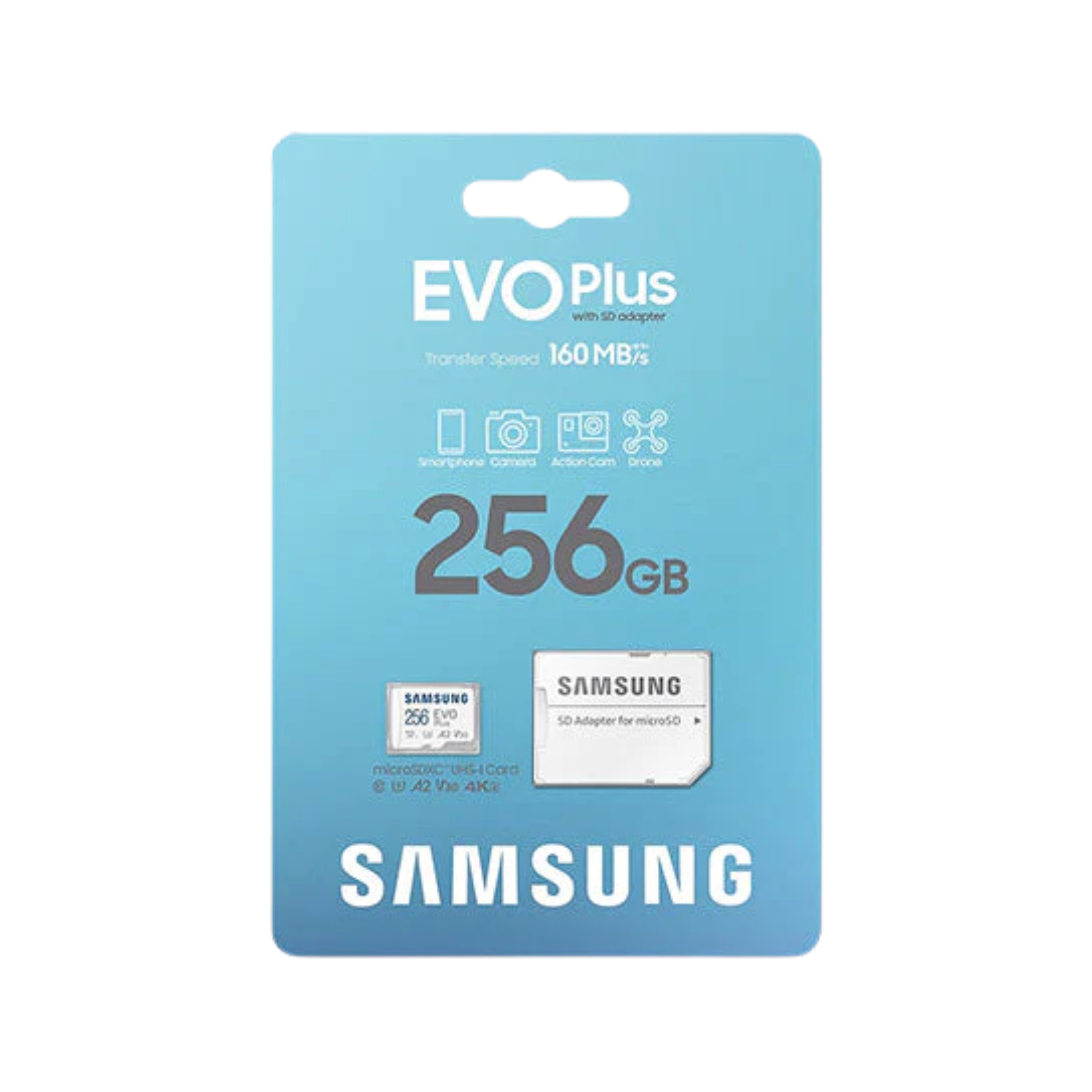 Samsung 256GB EVO Plus130MB/s Micro SD Card With adapter