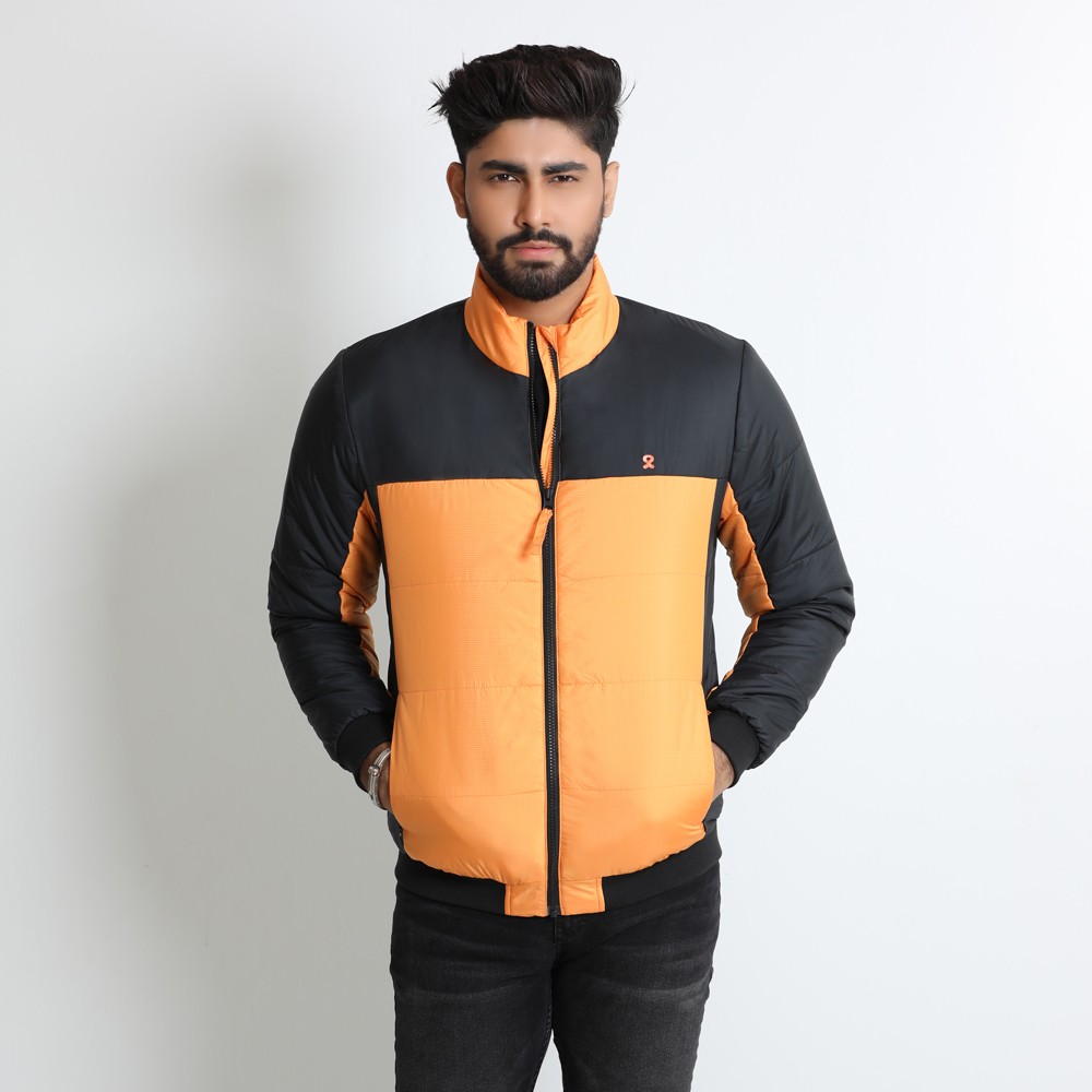 Mens High Neck Jacket - Regular Fit
