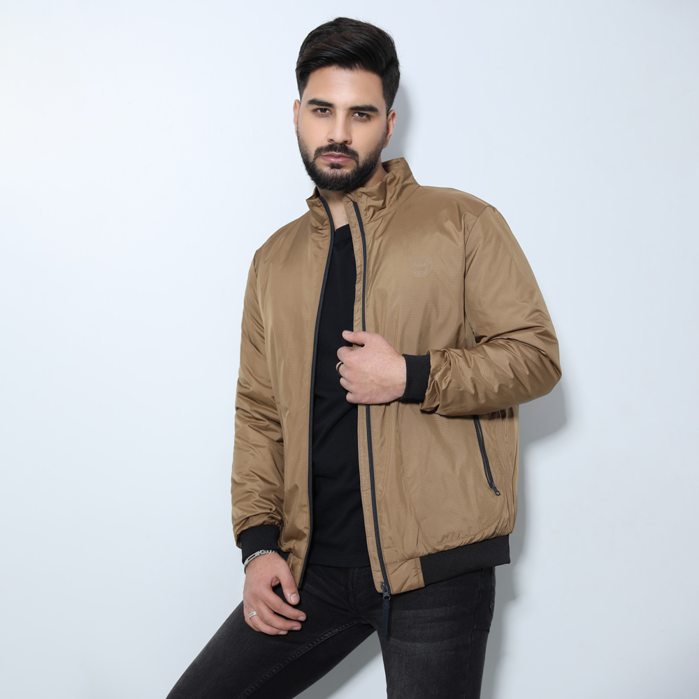 Mens High Neck Jacket - Regular Fit