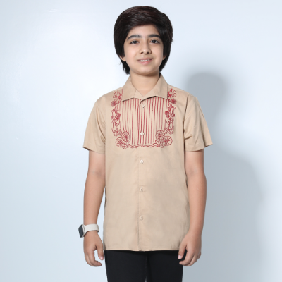 Boys Short Sleeve Casual Shirt
