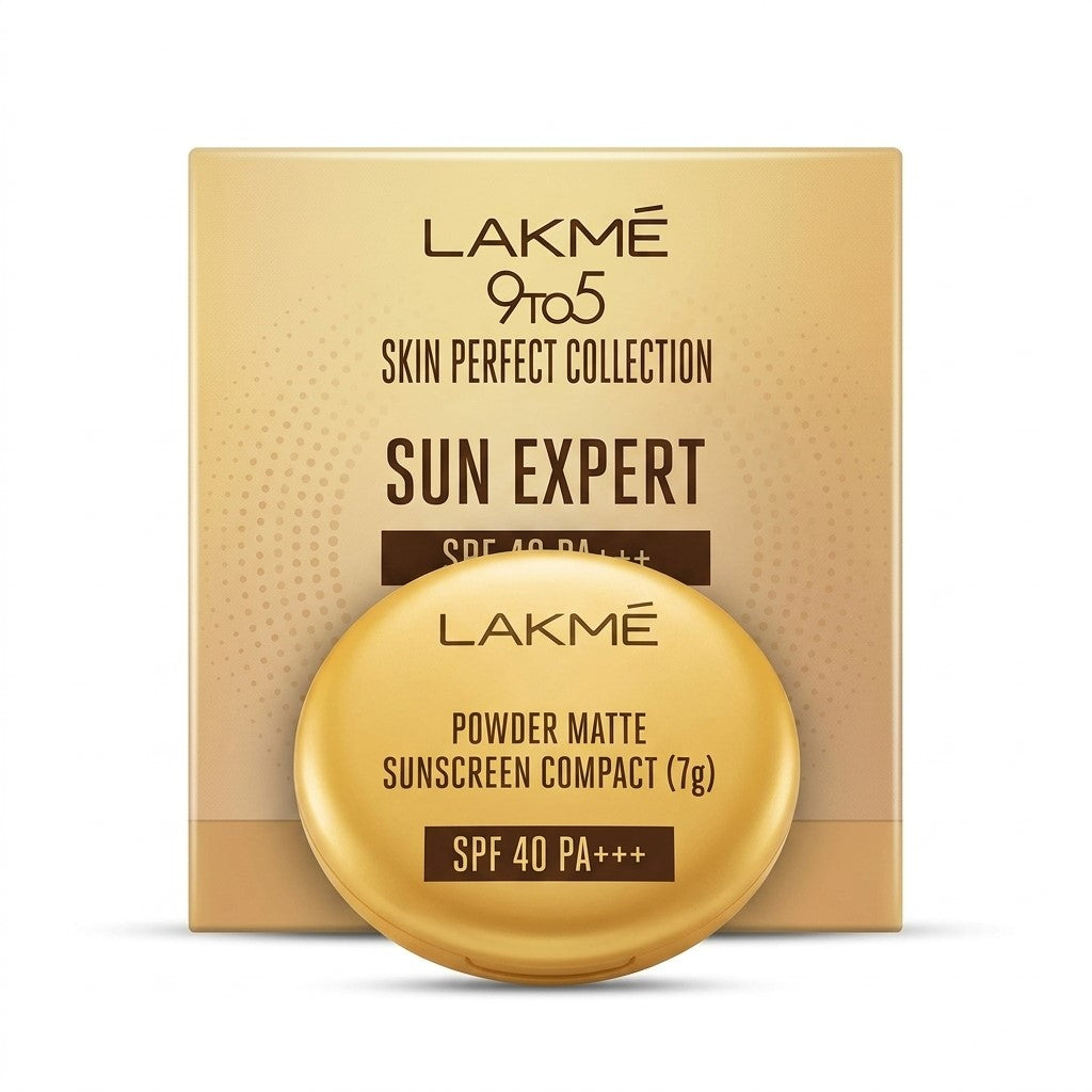Lakme 9 to 5 Sun Expert Compact Powder Sunscreen SPF 40++7g