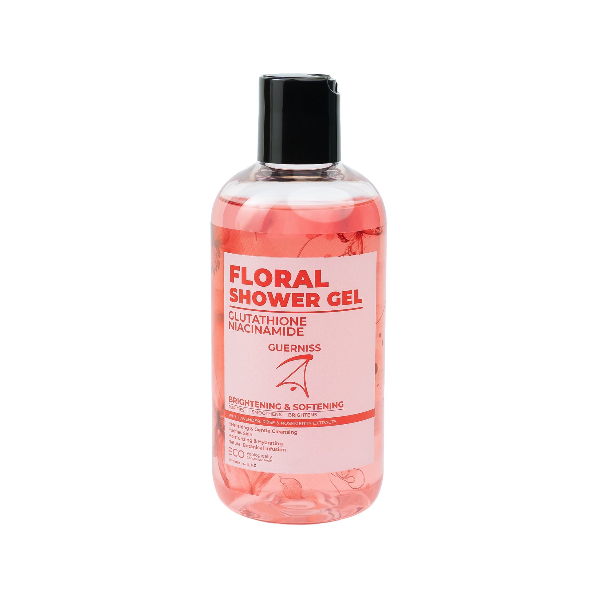 Guerniss Raw Glutathione Niacinamide Shower Gel Floral (250ml)
