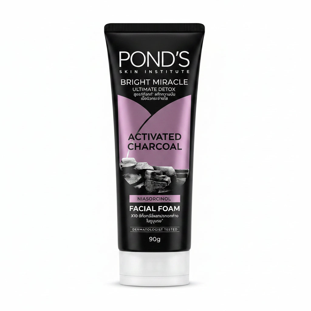Pond's Bright Miracle Ultimate Detox Activated Charcoal Facial Foam 90g
