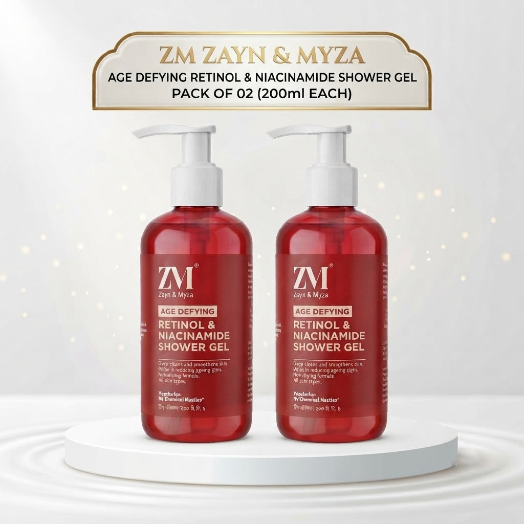 Zayn & Myza Age Defense Retinol & Niacinamide Shower Gel 200ml - (Pack of 02)
