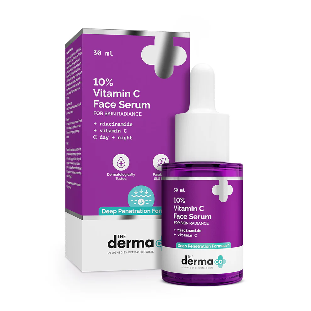 The Derma Co 10% Vitamin C Face Serum for Skin Radiance (30ml)