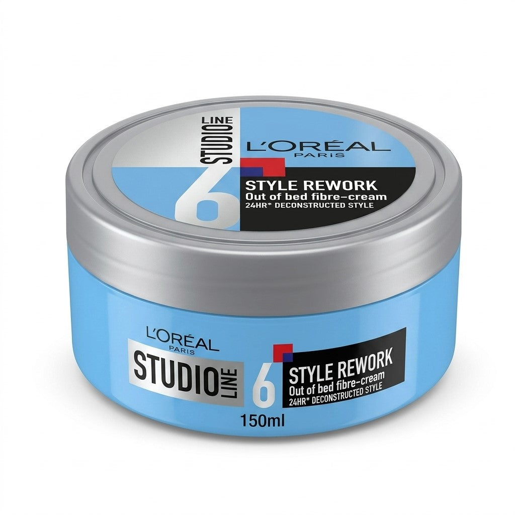 L'Oreal Studio Line 6 Style Rework Out Of Bed Fibre Cream (150ml)