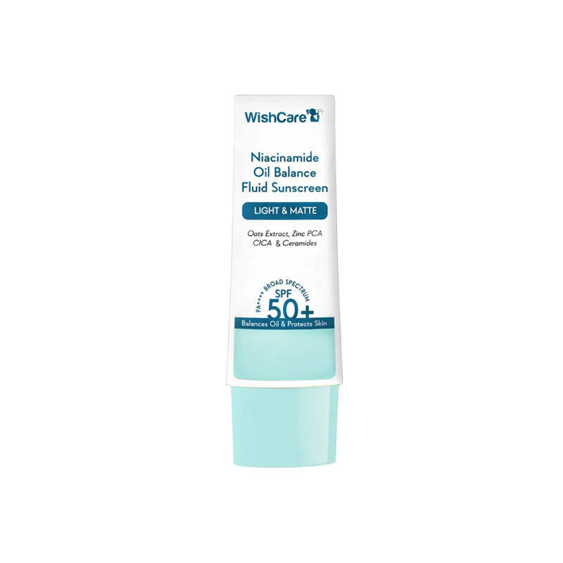 WishCare  Niacinamide Oil Balance Fluid Light & Matte Sunscreen SPF 50+ PA++++ (50ml)