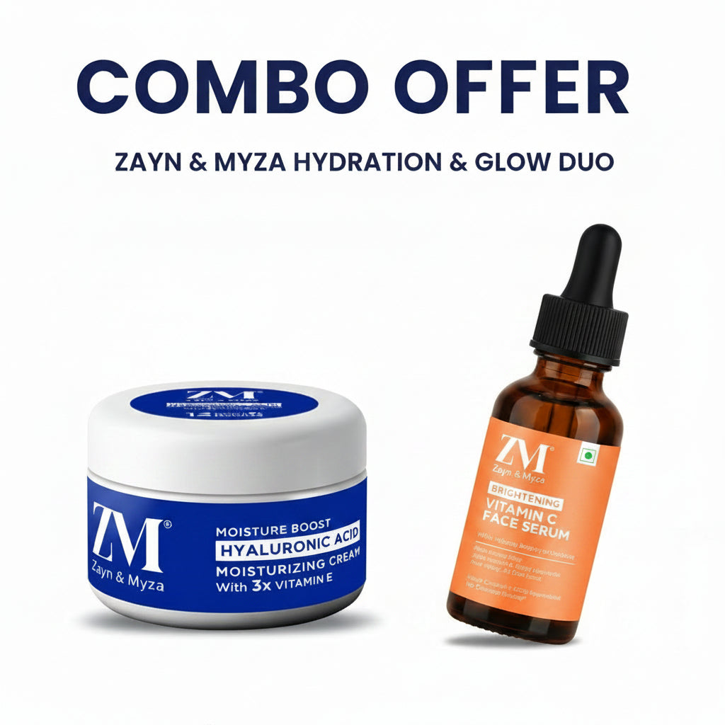 Zayn & Myza Vitamin C Serum & 3x Vitamin E Moisturizing Cream - Combo Pack